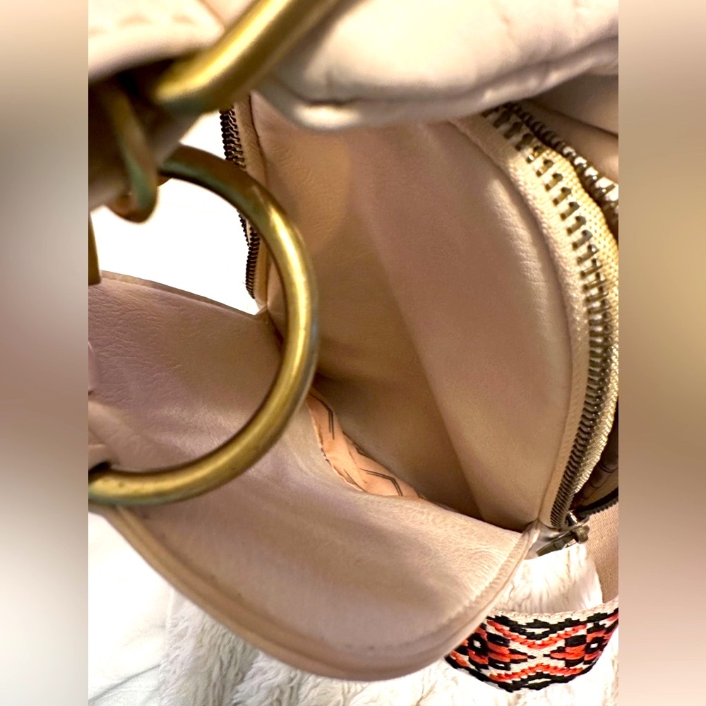 MODA LUXE Regina Sling Backpack in Beige - Picture 5 of 7